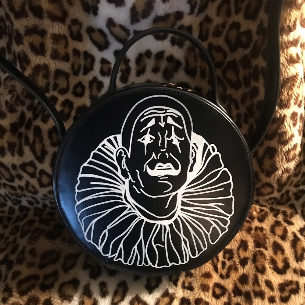 Eliza Sidney original hand painted clown purse